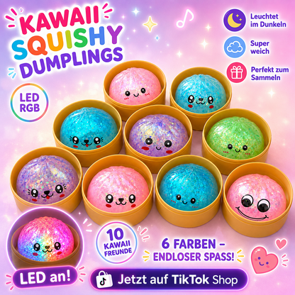 Squishy Dumpling Mistery Glitzer LED 8,5cm