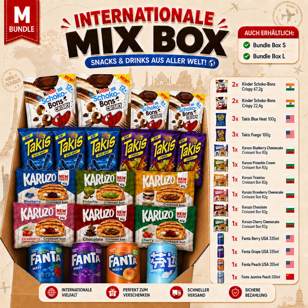 Internationale Mix Box L|M|S