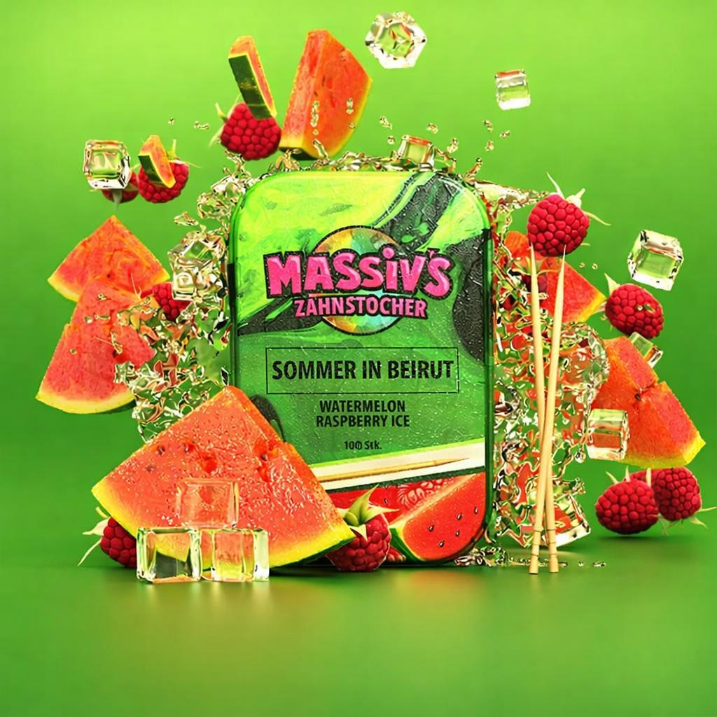 Massiv’s Zahnstocher (Aromatisiert) Metalldose