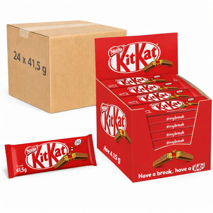Nestle Kitkat Riegel 24er Karton | 24 x 41,5g/40g / KitKat Chunky Peanut-Butter | 24 x 42g