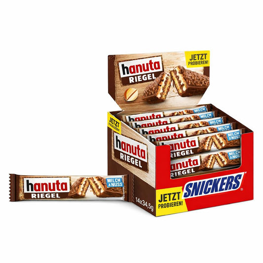 Hanuta Riegel 14er Karton | 14 x 34,5 g