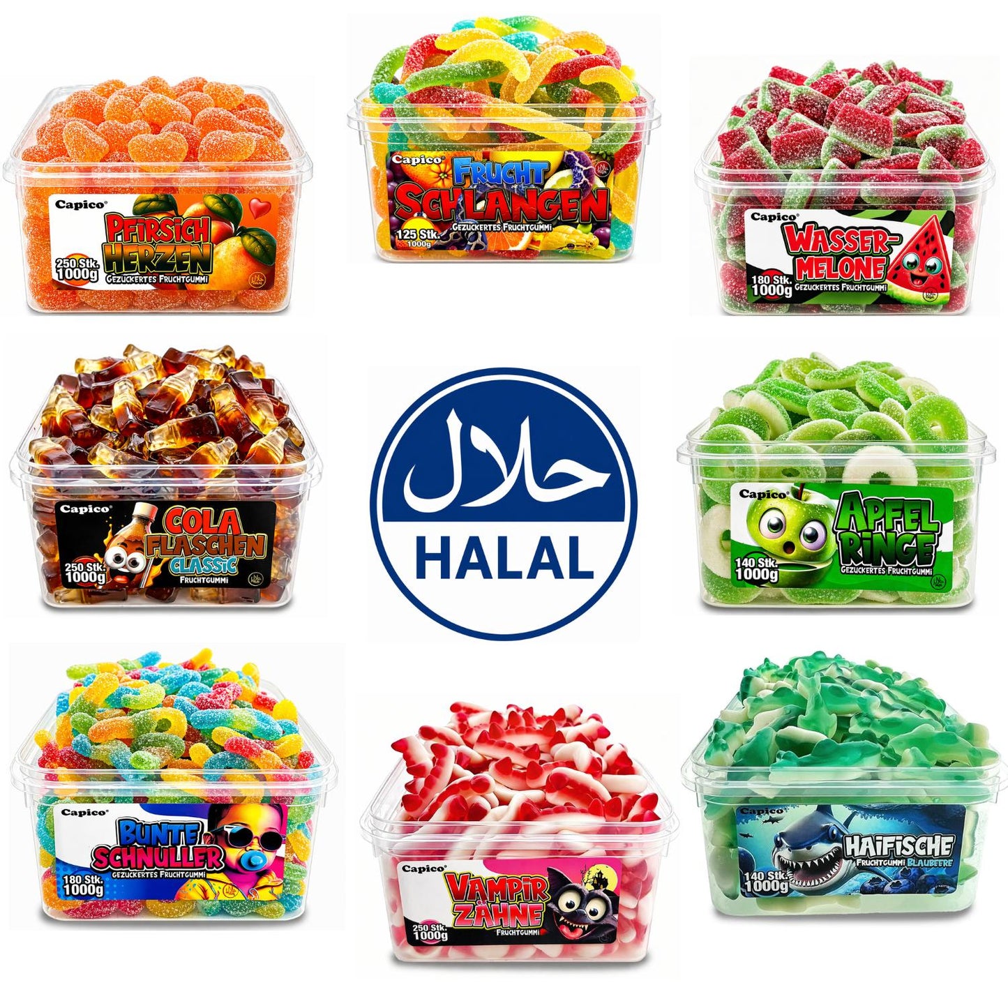 Capico Halal Fruchtgummi 1000g