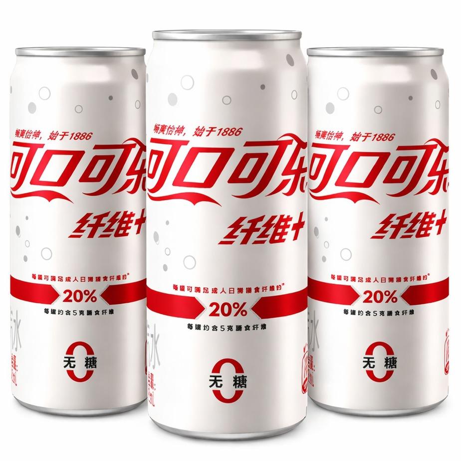 Coca Cola - Fiber Plus - Sugarfree - China | 3x330ml
