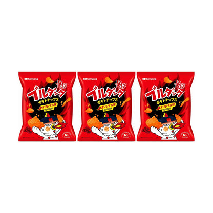 3er Pack - Samyang - Buldak Chips 55g | 3 x 55g