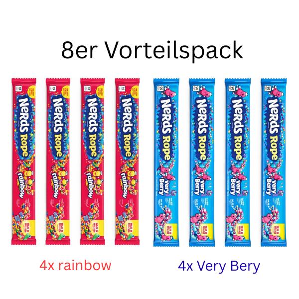 Nerds Rope Very Berry & Nerds Rope Rainbow |  1x26g & 8x26g