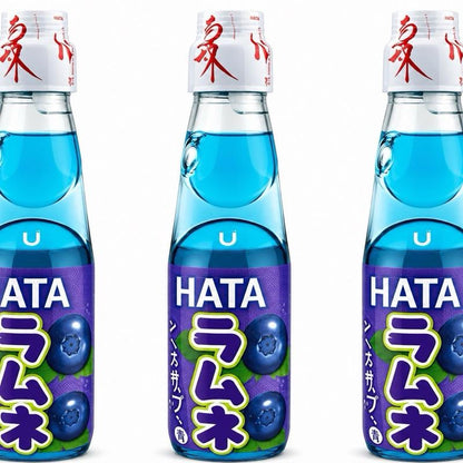 Hata Ramune Blueberry – Japanisches Erfrischungsgetränk mit Kohlensäure