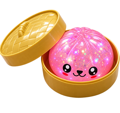 Squishy Dumpling Mistery Glitzer LED 8,5cm