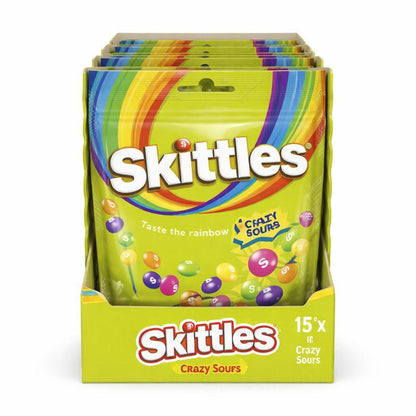 Skittles Fruits & Crazy Sour 136g – Fruchtige Kaubonbons Verschiedene Sorten