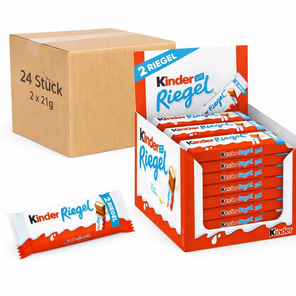 Kinder Schokoladenriegel 36er & 24er Karton | 36 x 21 g & 24x42g
