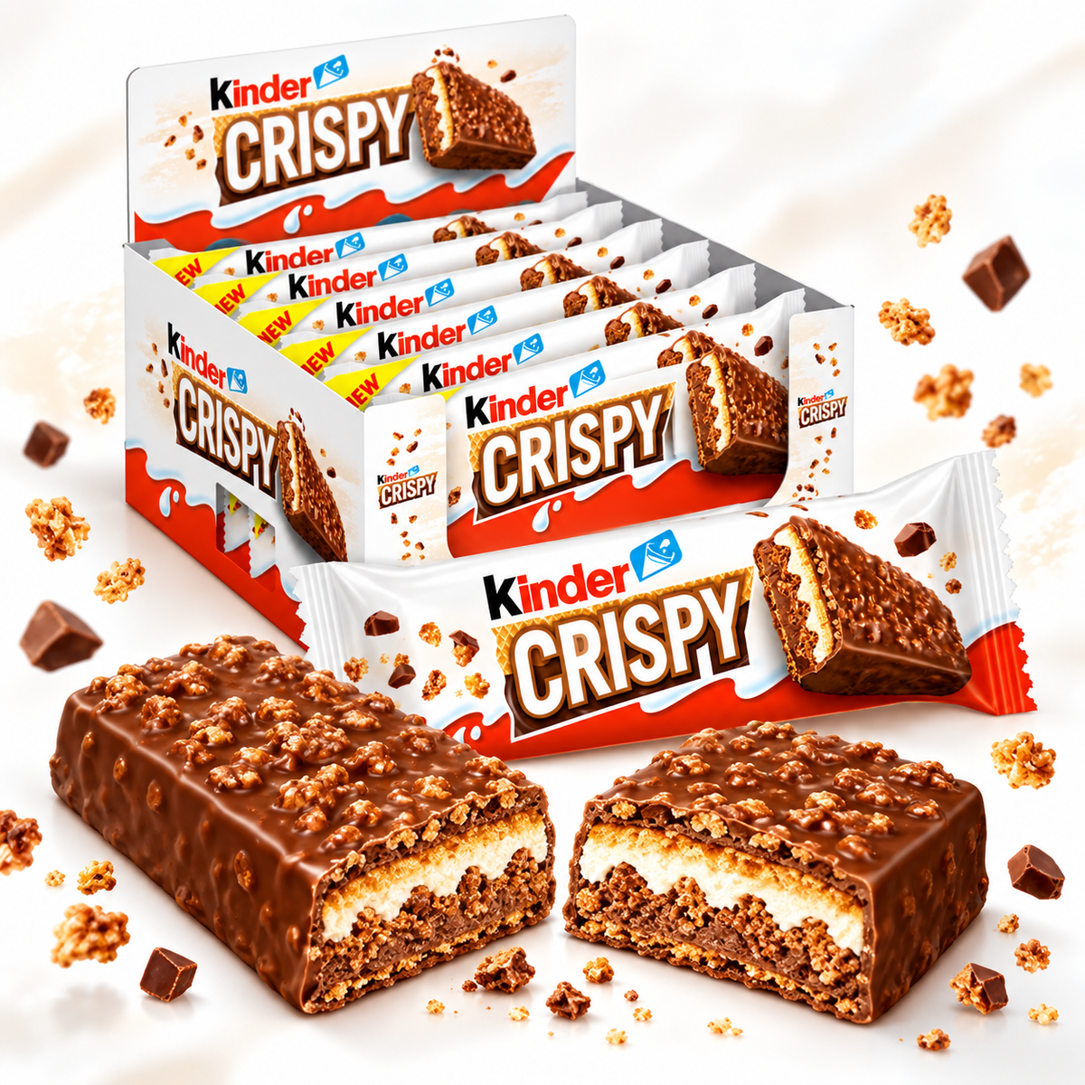 Kinder Crispy 14er Pack | 14 Riegel a 34g