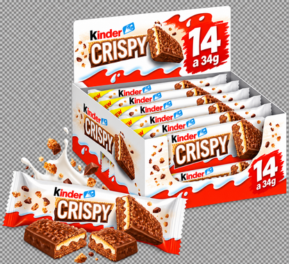 Kinder Crispy 14er Pack | 14 Riegel a 34g